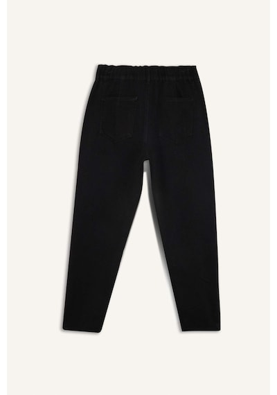 Defacto Paperbag Gabardin Kumaş Pantolon Cepli Standart Paça Gabardin Pantolon S2790az25spbk81 Siyah
