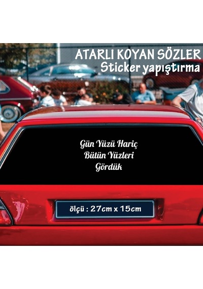 Bütün Yüzleri Gördük - Cam Yazıları Sticker Tiktok Whatsapp Sözleri