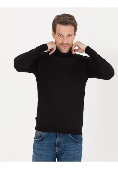 Pierre Cardin Erkek Siyah Triko Kazak 50257302-vr046 Siyah