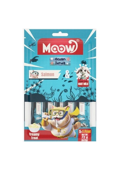 Moow En Yeni Mix Karışık Keçi Sütlü Kedi Krema Ödülü 12 Gr X 48 Adet