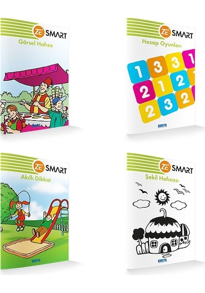 Zekare Smart Görsel Dikkati Güçlendirme Seti - 6 Yaş Yeni Baskı