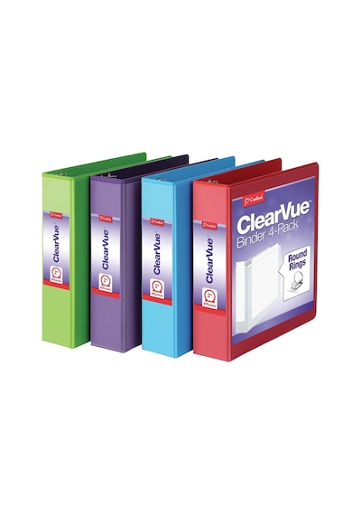 3 Halkalı Klasör, 2 İnç Yuvarlak Halkalı Klasör, 475 Yaprak Tutar, Clearvue Kılıflar, Yapışmaz, Pvc İçermez, Çeşitli Renkler, 4'lü Paket 29311 Çok Renkli 3 Halkalı Klasör, 2 İnç Yuvarlak Halkalı Klasör, 475 Yaprak Tutar, Clearvue Kılıflar, Yapışmaz, Pvc İçermez, Çeşitli Renkler, 4'lü Paket 29311 Çok Renkli