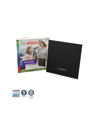 Bosch F1700 Ws Dp125 Mat Siyah Sessiz Banyo Aspiratörü-Fanı 145M3