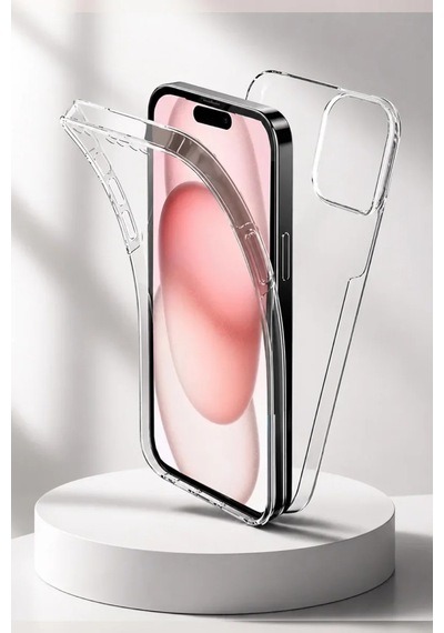 Apple, Uyumlu iPhone 11 Çift Taraflı Silikon Kılıf Şeffaf