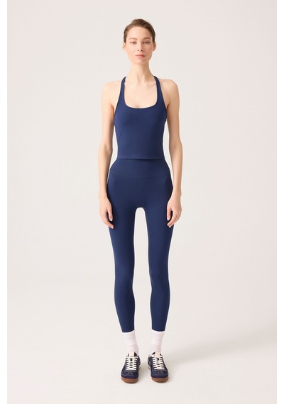 Los Ojos X Ece Lacivert Yüksek Bel Spor Tayt Mono Leggings Lacivert