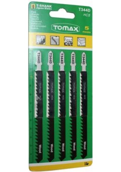 Tomax T344d Hss Ağaç Dekupaj Ağzı 5 Adet Uzun Bıçak