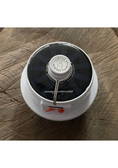 Klaus Pro Solar Kamp Lambası Güneş Enerjili Kamp Lambası Usb 5w 12saat Beyaz
