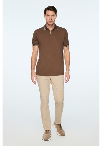 Morven Erkek Açık Kahve Trend Jakarlı Polo Yaka Dinamik Fit Tshirt 26ys018011411 Açık Kahve Açık Kahverengi Morven Erkek Açık Kahve Trend Jakarlı Polo Yaka Dinamik Fit Tshirt 26ys018011411 Açık Kahve Açık Kahverengi