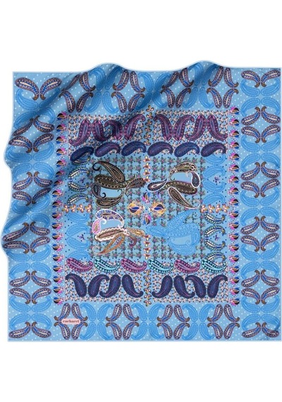 Cacharel İpek Eşarp Twill - 7251313-923 Açık Mavi Açık Mavi