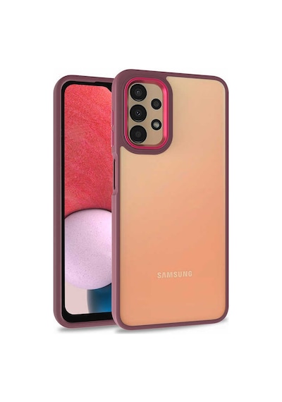 Zore Samsung Galaxy Uyumlu A53 5g Kılıf Omsy Flora Kapak - Kırmızı