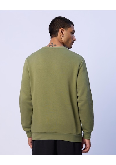 Kappa Antonio Erkek Yeşil Regular Sweatshirt