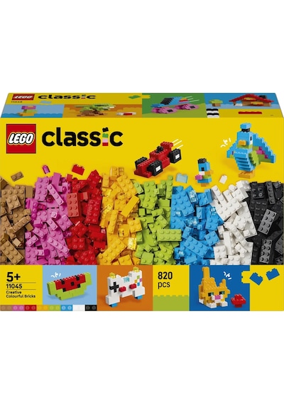 LEGO® Classic Renkli Yaratıcı Yapım Parçaları 11045 - 5 Yaş Üzeri için 14 Model Oluşturulabilen Oyuncak Yapım Seti (820 Parça)
