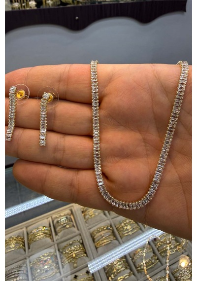 Baget Su Yolu İkili Gold Renk Takım Altın