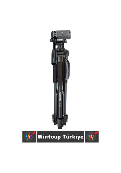 Wintoup Premium Vlog Çekim Teleskopik Döner Başlık Yatay Dikey Kullanım Taşıma Çantalı 150 Cm Kamera Tripod