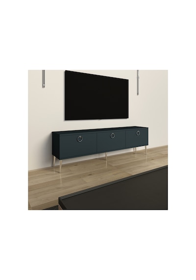 Maxi 150 Cm Tv Ünitesi, Tv Sehpası Antrasit - Gümüş Antrasit-gümüş