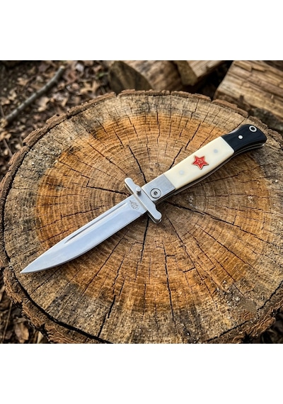 Knivox Sibirya Company Z08wy Rus Çakısı - Paslanmaz Çelik Katlanabilir Av Ve Camping Pocket Knife Çok Renkli