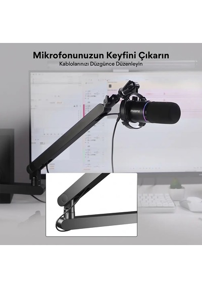 Maono Ba92 Low-profile Boom Arm Mikrofon Standı