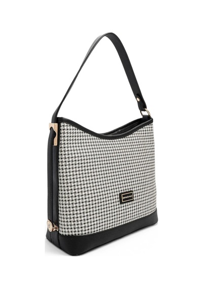 Silver & Polo Kadın Omuz Çantası Sp1286 Ekose-siyah