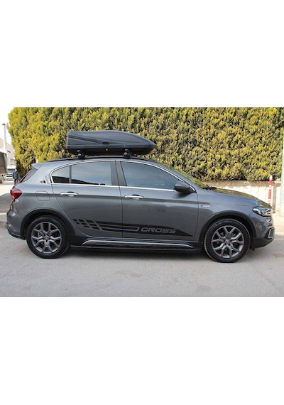 Fiat Egea Cross Krom Cam Çerçevesi 8 Parça Taşlı 2020 ve Sonrası