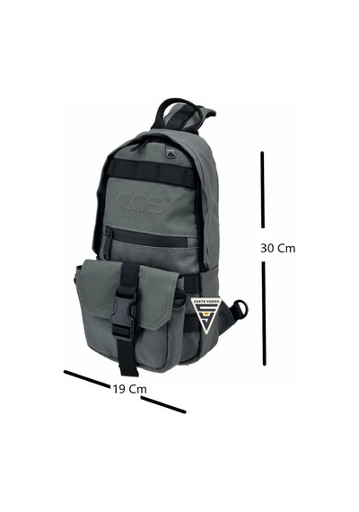 Ççs London 51606 Çapraz Askılı Sırt Çantası Gri