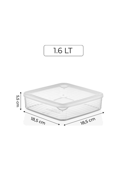 12'li Mikrodalga Buzdolabı Saklama Kabı Buzdolabı Organizeri 2300mlx1-1600mlx1-1200mlx2-250mlx8 Şeffaf