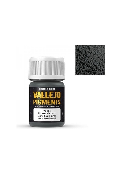 35 Ml. Dark Slate Grey Maket Boyası Pigmenti, Vallejo 73114 Standart