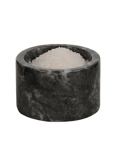 Mermer Baharatlık 6x10 Cm Mermer Tuzluk Biberlik Dekoratif Baharatlık Siyah Diğer