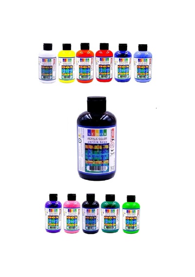 Akrilik Boya 250 Ml 1 Adet Siyah
