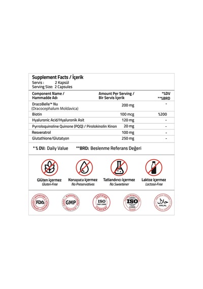 Validus Dracobelle Nu 200 Mg 60 Kapsül