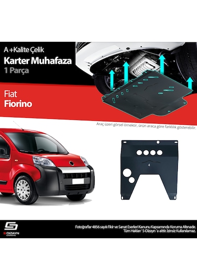 S-dizayn Fiat Fiorino Çelik Karter Muhafaza Koruma 2008 Üzeri A+ Kalite