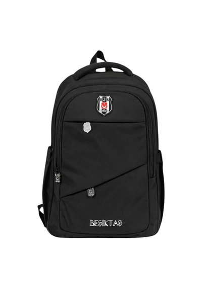 Me Çanta Beşiktaş Lisanslı Cep Detaylı Siyah Sırt Çantası