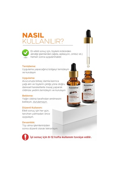 Karınca Yumurtası Yağı 30 Ml %100 Doğal Tüy Azaltıcı, Epilasyon Sonrası Cilt Bakım Yağı