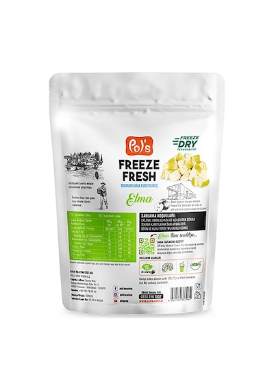 Pol's Freeze Fresh Dondurularak Kurutulmuş Elma 20 G 20 G