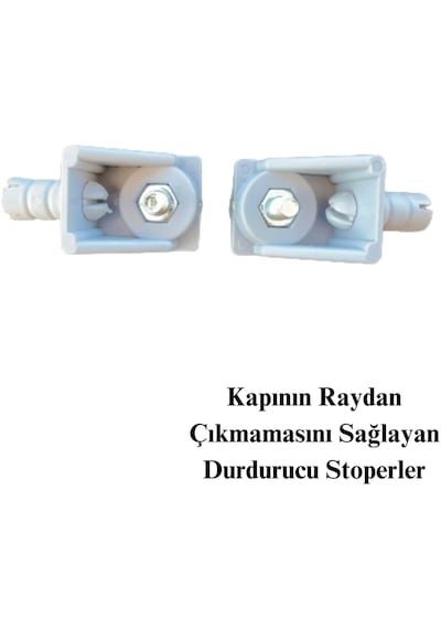 Sürgülü Oda Kapı Mekanizması Sürgü Sistemi (Rulmanlı Teker) 2 M Ray Dahil Kapı Dahil Değil﻿﻿