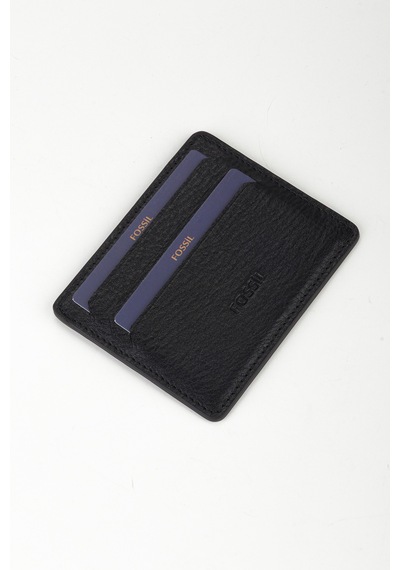 Fossil %100 Hakiki Deri Unisex El Portföyü Cüzdan Siyah Siyah