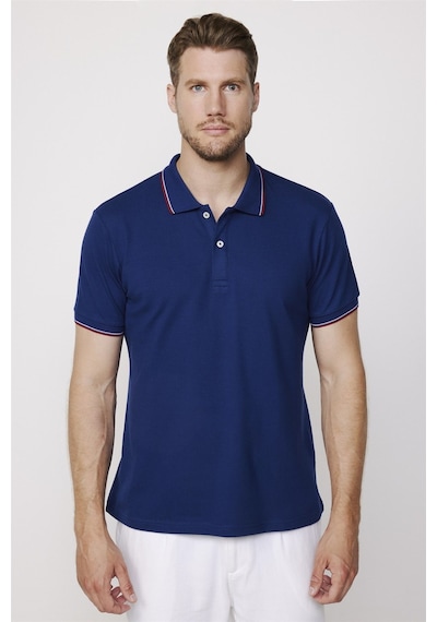 Tudors Erkek Polo Yaka Slim Fit Yaka Ve Kol Şeritli Pike Lacivertvert Tişört-27647-Lacivertvert Lacivert Tudors Erkek Polo Yaka Slim Fit Yaka Ve Kol Şeritli Pike Lacivertvert Tişört-27647-Lacivertvert Lacivert