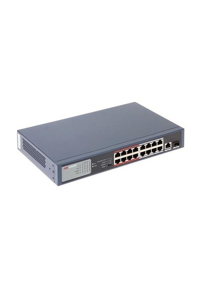 Hıkvısıon Ds-3e0318p-e/m 16 Port 10/100 + 1xrj45/sfp Uplınk 135w 300 Metre Poe Mesafe Swıtch