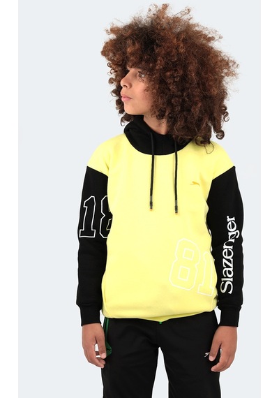 Slazenger DJURO IN Unisex Çocuk Sweatshirt Sarı