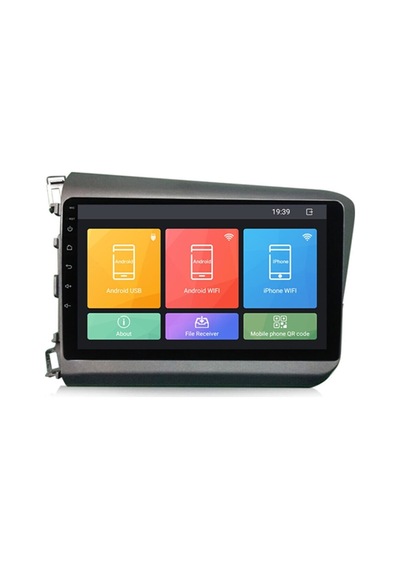 HONDA CİVİC FB7 ANDROİD MULTİMEDYA CARPLAY 9 İNC IPS HD  EKRAN 4GB/64GB KAMERA HEDİYELİ
