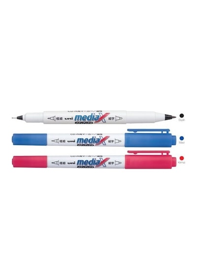 Uni-ball Asetat Kalemi Mediax Cd-r 0.4-0.9 Mm Mavi Pd-153t Çok Renkli