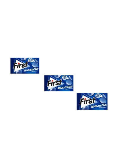 First Sensations Damla Sakızı Aromalı Şekersiz Tatlandırıcılı Sakız 3'lü