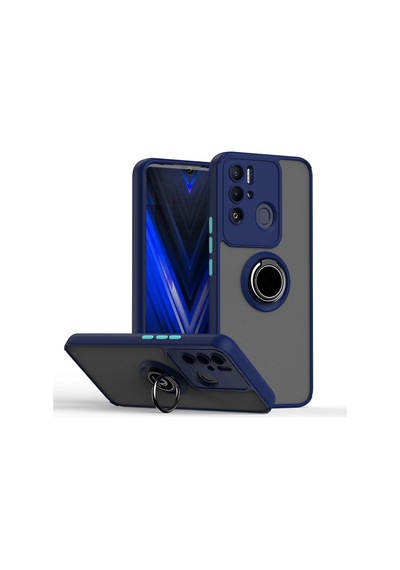 Teleplus Tecno Pova Neo Kılıf Montreal Yüzüklü Mat Kapak