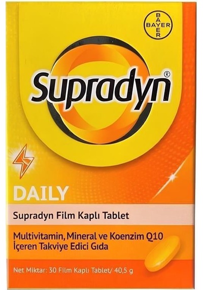 Supradyn Koenzim Q10 Takviye Edici Gıda 30 Tablet