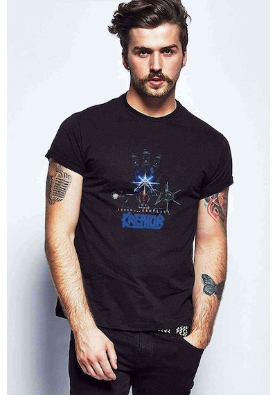 Kreator Cause For Conflict Baskılı Siyah Erkek Tshirt