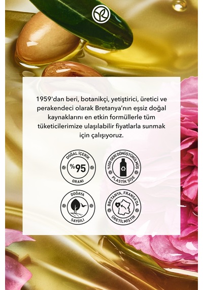 Yves Rocher Duş Jeli - Nemlendirici Oryantal Argan Ve Gül - Sls,sles İçermez,vegan-200ml Diğer