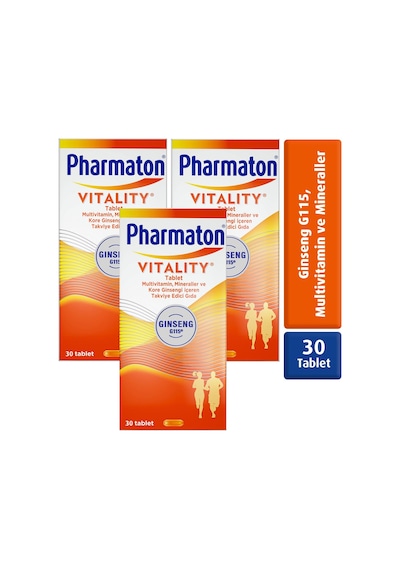 Pharmaton Vitality 30 Tablet 3 Adet