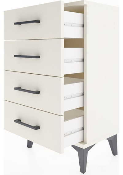 Arges Komodin 4 Çekmeceli 44x30x80 Aytaşı-aytaşı Aytaşı