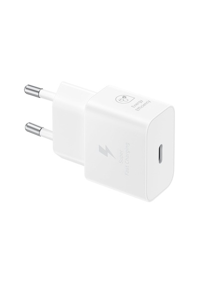 Samsung  Uyumlu Hızlı Şarj Cihazı, Usb-c, 25 W Veri Kablosuz, Beyaz