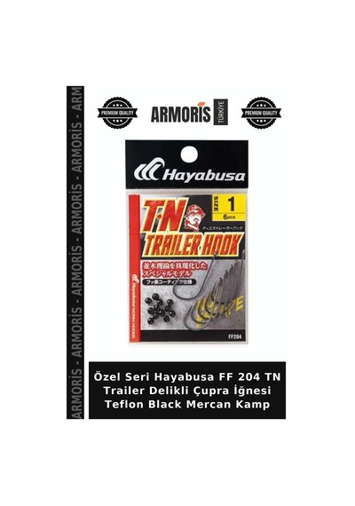 Özel Seri Hayabusa Ff 204 Tn Trailer Delikli Çupra İğnesi Teflon Black Mercan Kamp 1-0