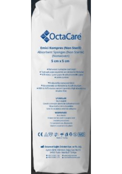 Octacare Emici Kompres 5 Cm X 5 Cm 8 Kat Non Steril-100 Adet